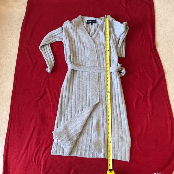 Kendall + Kylie Ribbed Belted Sweater Dress - Picture 4 of 8